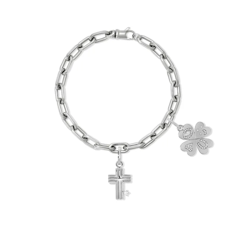 In Good Faith Charm Bracelet in Sterling Silver sold by Adina Reyter
