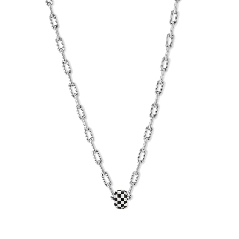 Checkerboard Big Bead Necklace sold by Adina Reyter