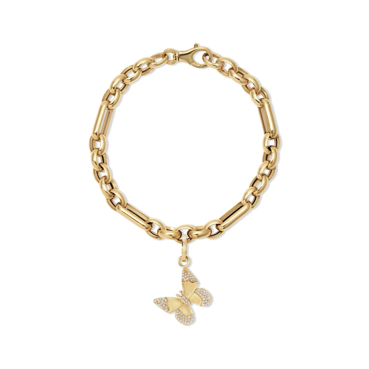 Choose Your Talisman Charm Bracelet on Mixed Rolo Cable Chain sold by Adina Reyter product image thumbnail 4