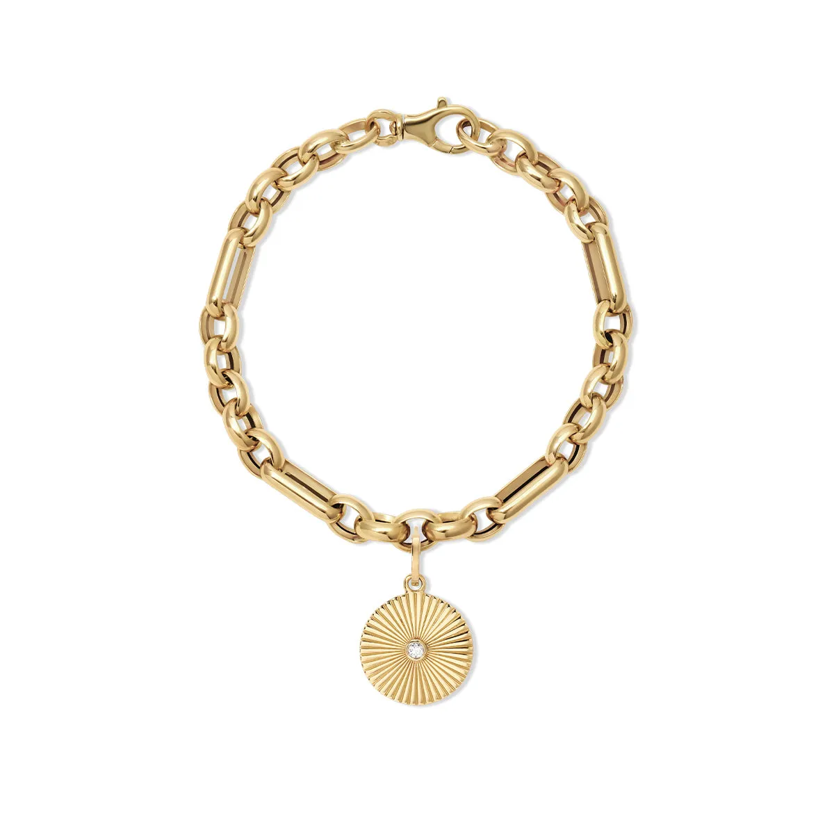 Choose Your Talisman Charm Bracelet on Mixed Rolo Cable Chain sold by Adina Reyter product image thumbnail 5