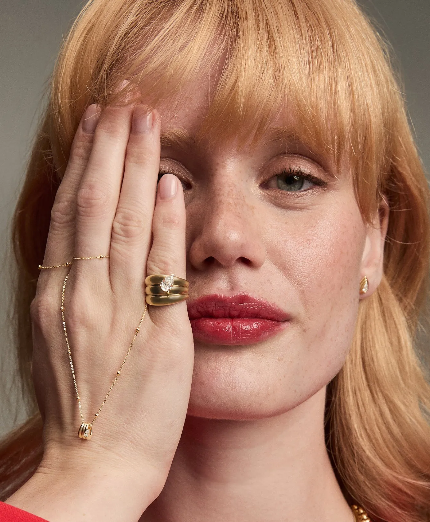 Groovy Era Mini Bead Necklace on Saturn Chain sold by Adina Reyter product image thumbnail 2