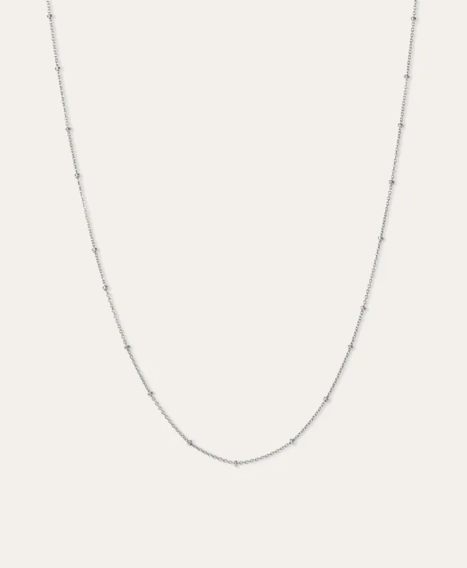 Saturn Chain Necklace in Sterling Silver sold by Adina Reyter