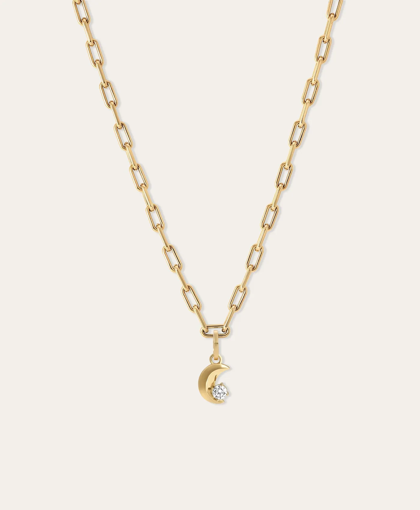 Diamond Moon Hinged Charm - Lab Grown sold by Adina Reyter product image thumbnail 3