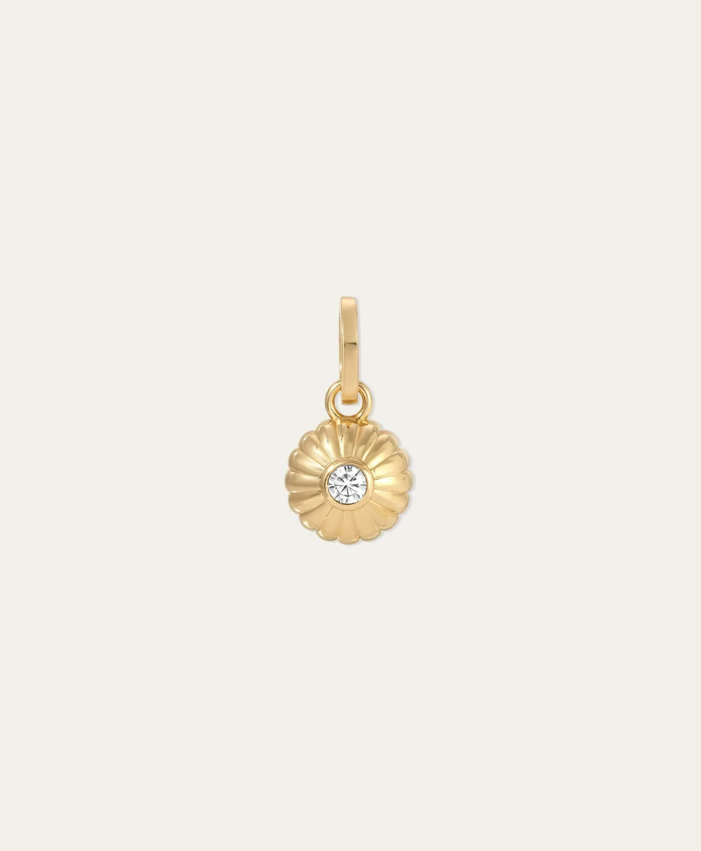 Groovy Diamond Flower Hinged Charm - Lab Grown sold by Adina Reyter