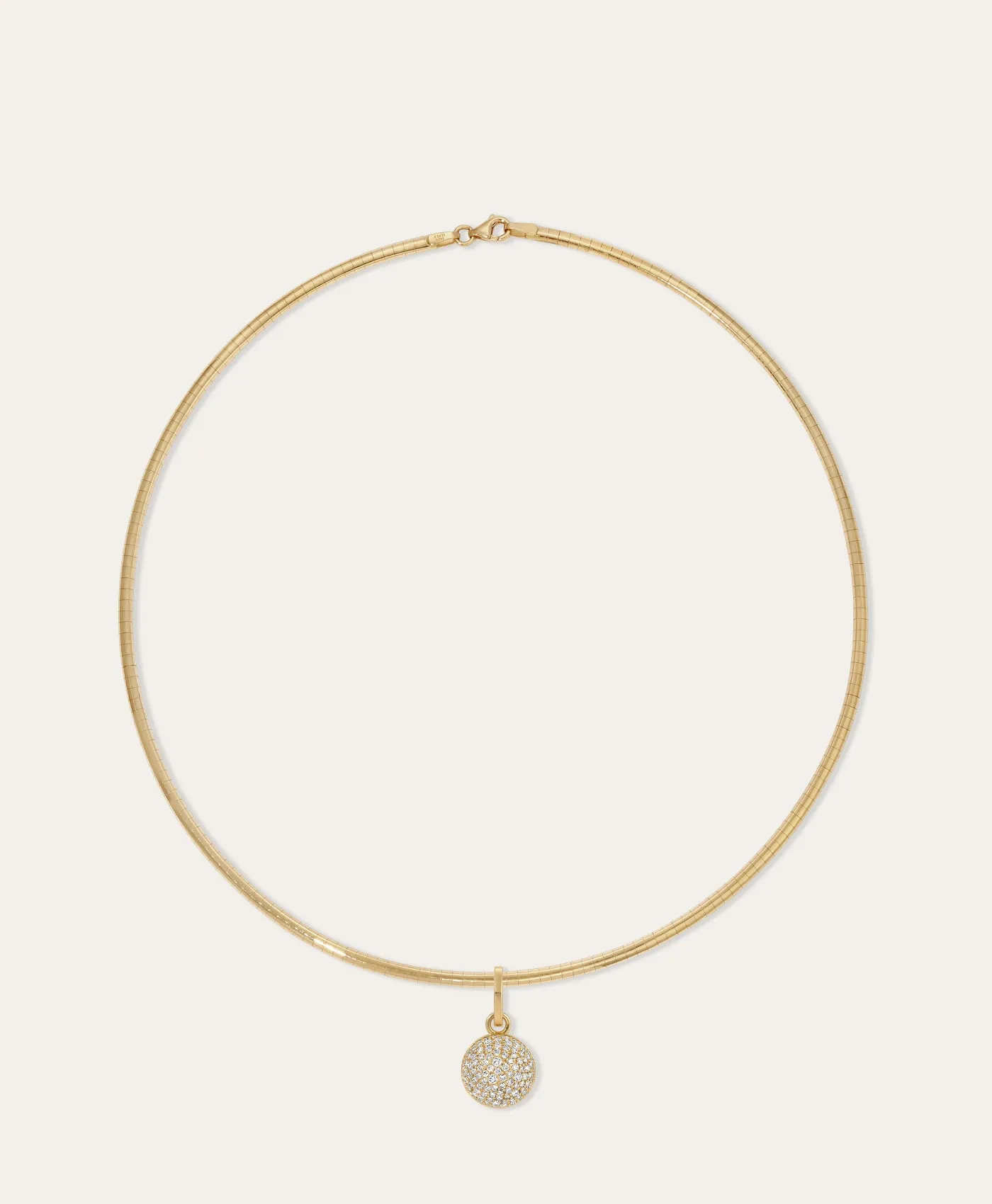 Stellar Pavé Diamond Half Dome Hinged Charm - Lab Grown sold by Adina Reyter product image thumbnail 4