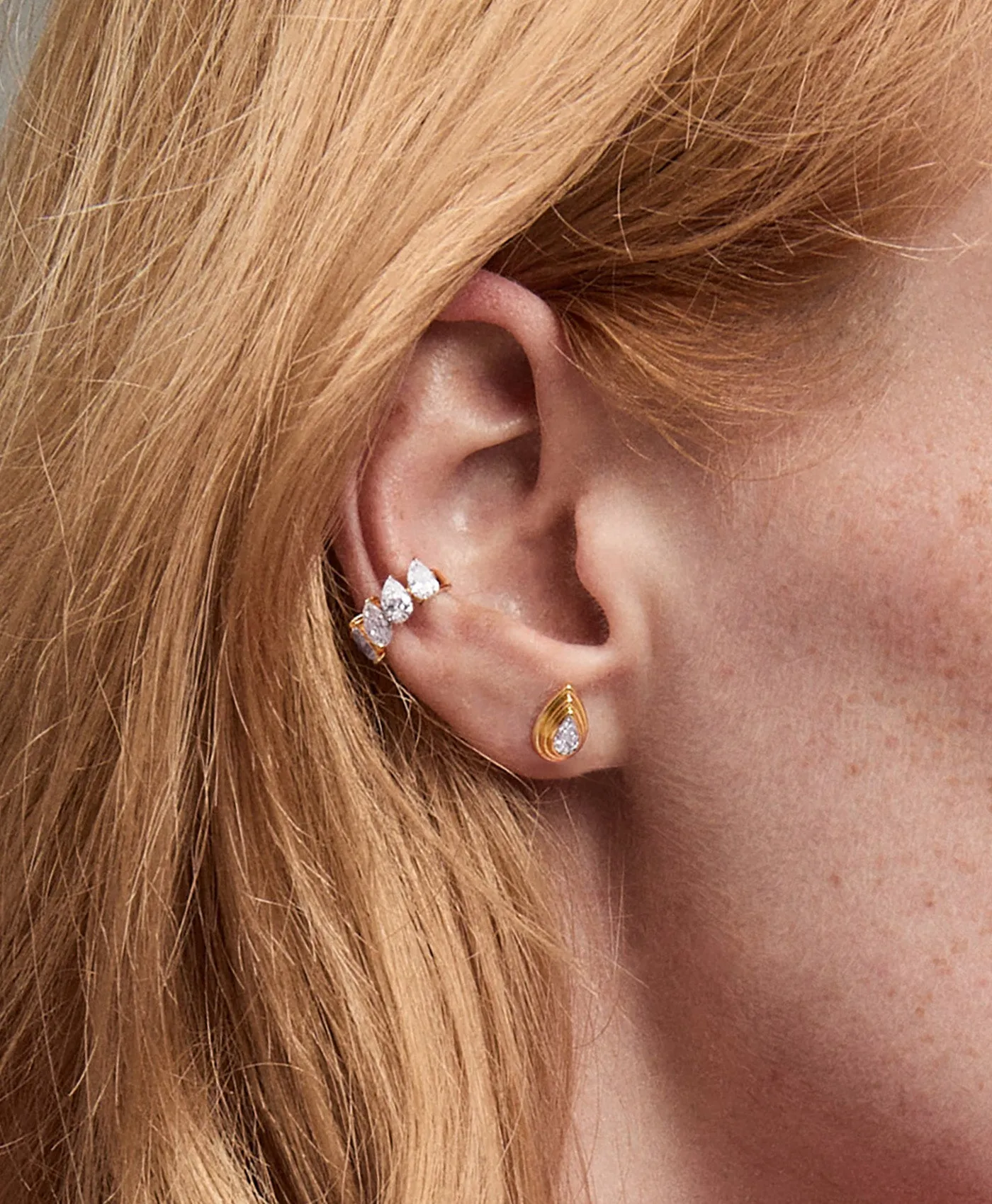 Pear Eternity Diamond Ear Cuff - Lab Grown sold by Adina Reyter product image thumbnail 2