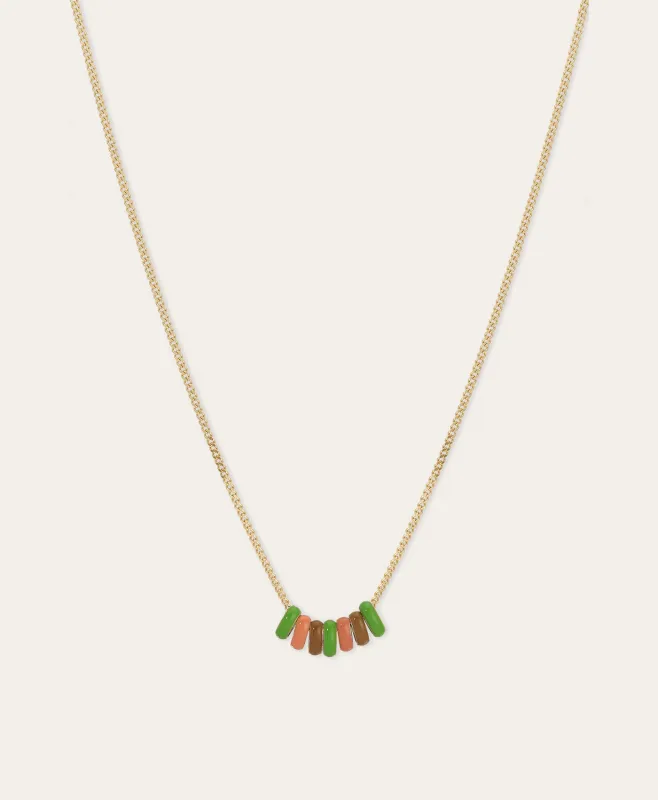 One of a Kind Desert Enamel Mini Bead Necklace sold by Adina Reyter