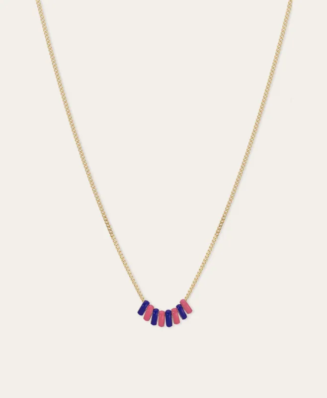 One of a Kind Tutti Fruti Enamel Mini Bead Necklace sold by Adina Reyter