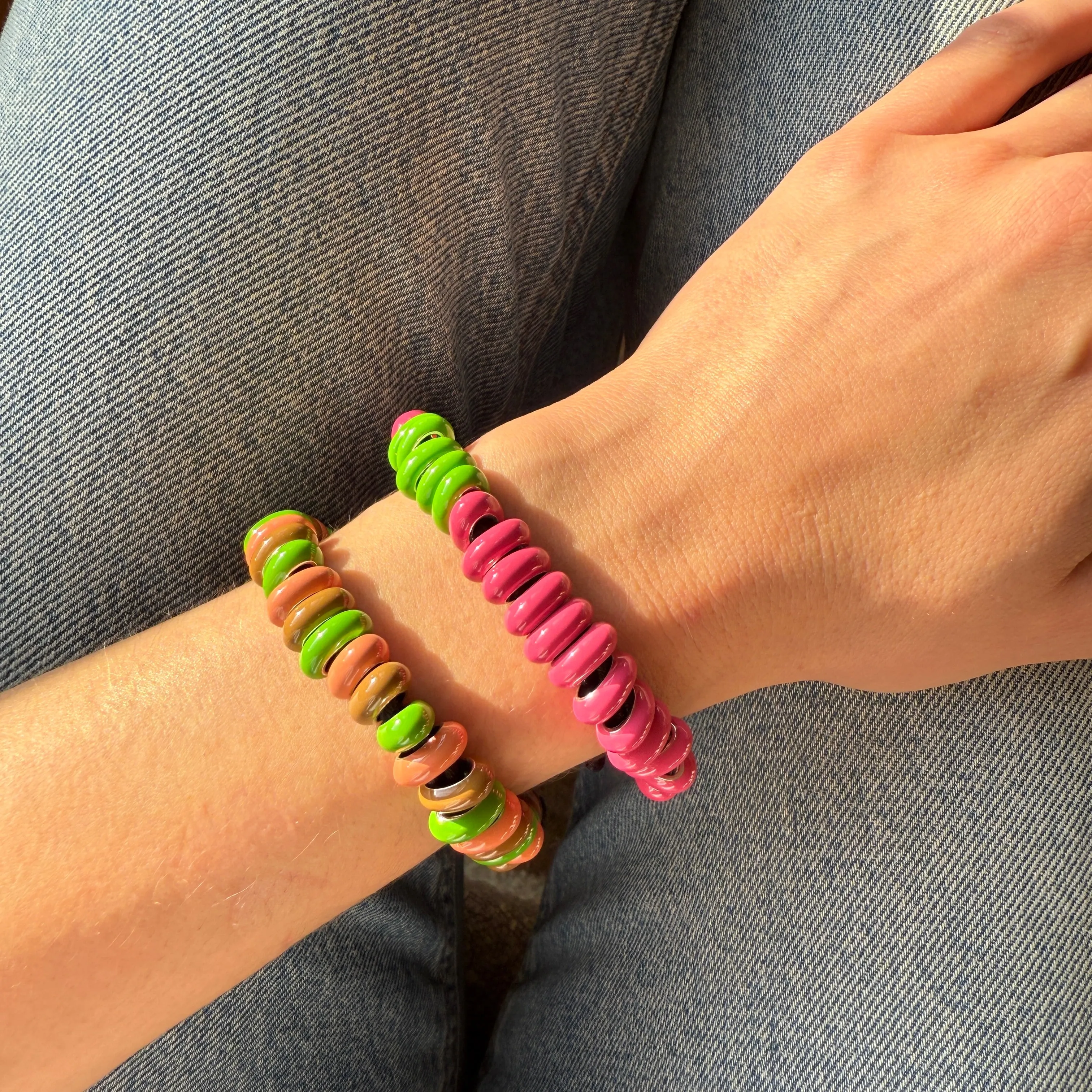 One of a Kind Berry Full Enamel Big Bead Bracelet sold by Adina Reyter product image thumbnail 2