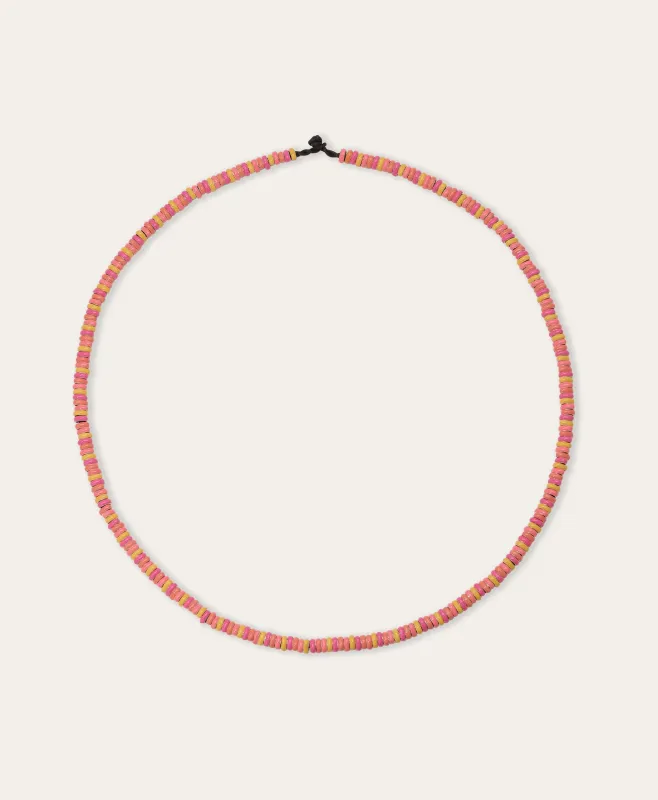 One of a Kind Sunrise Full Enamel Mini Bead Necklace sold by Adina Reyter