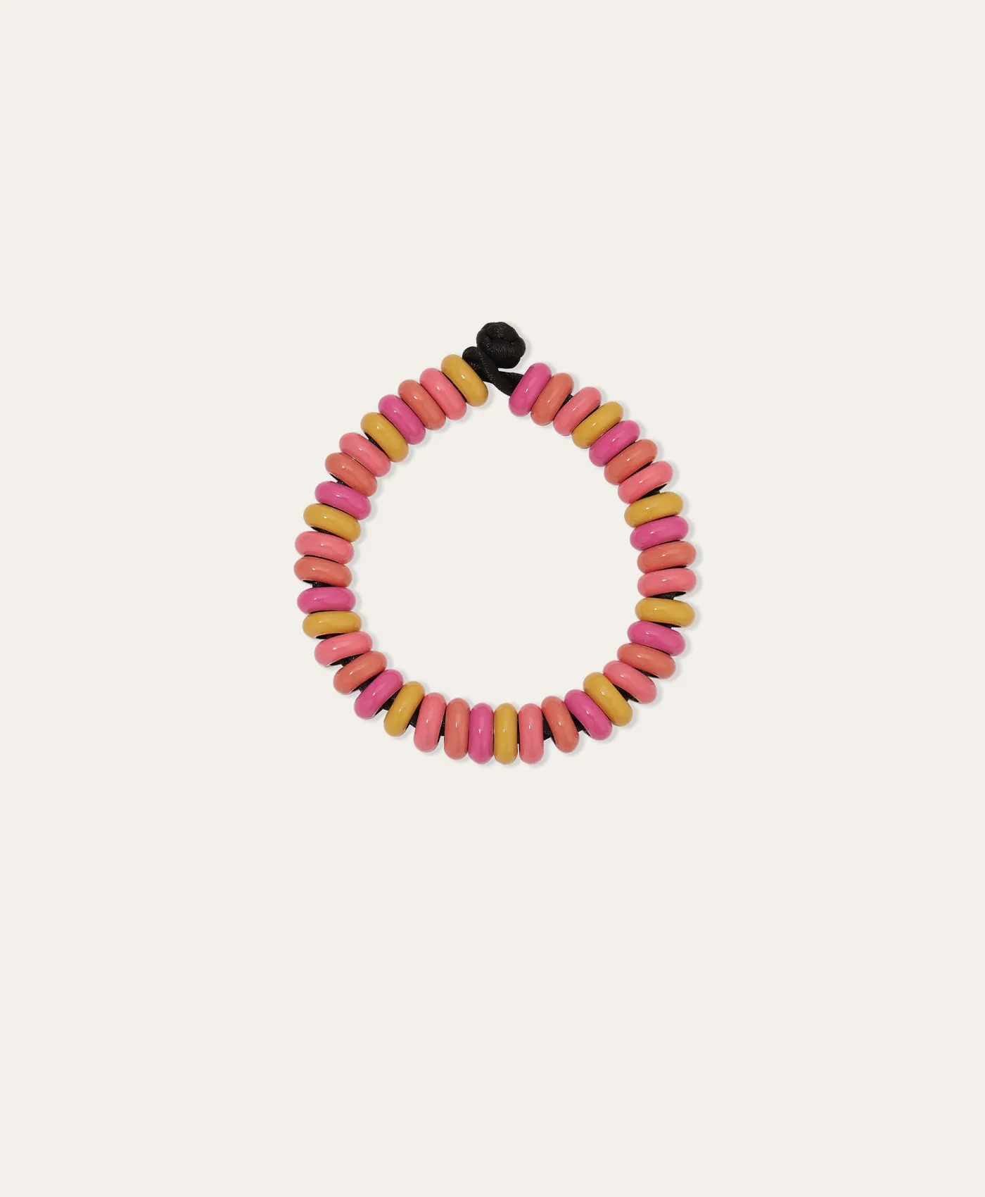 One of a Kind Sunrise Full Enamel Big Bead Bracelet sold by Adina Reyter