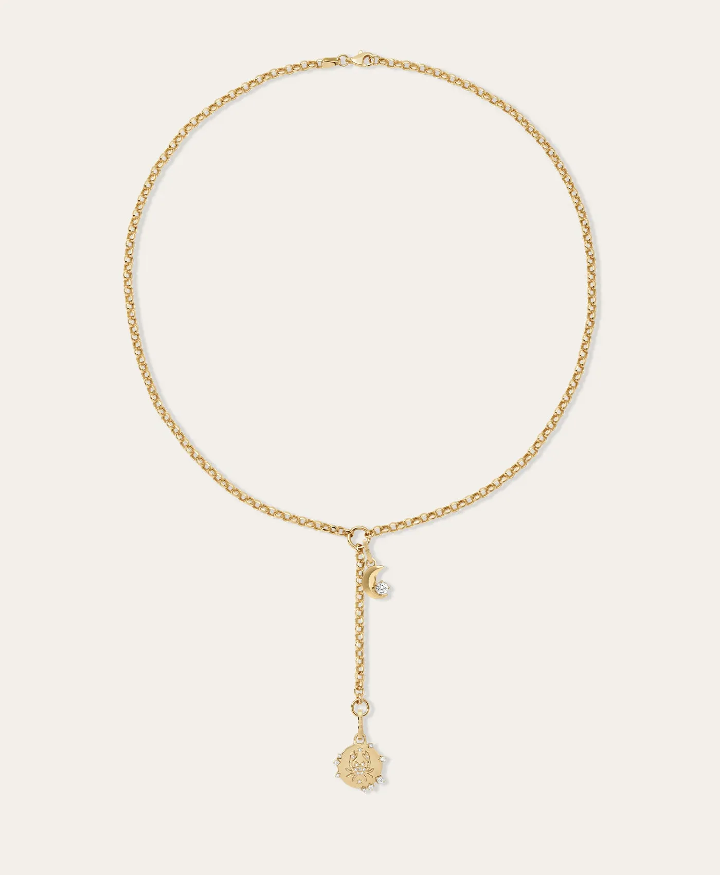 Moon and Star Signs Lariat Necklace sold by Adina Reyter product image thumbnail 3