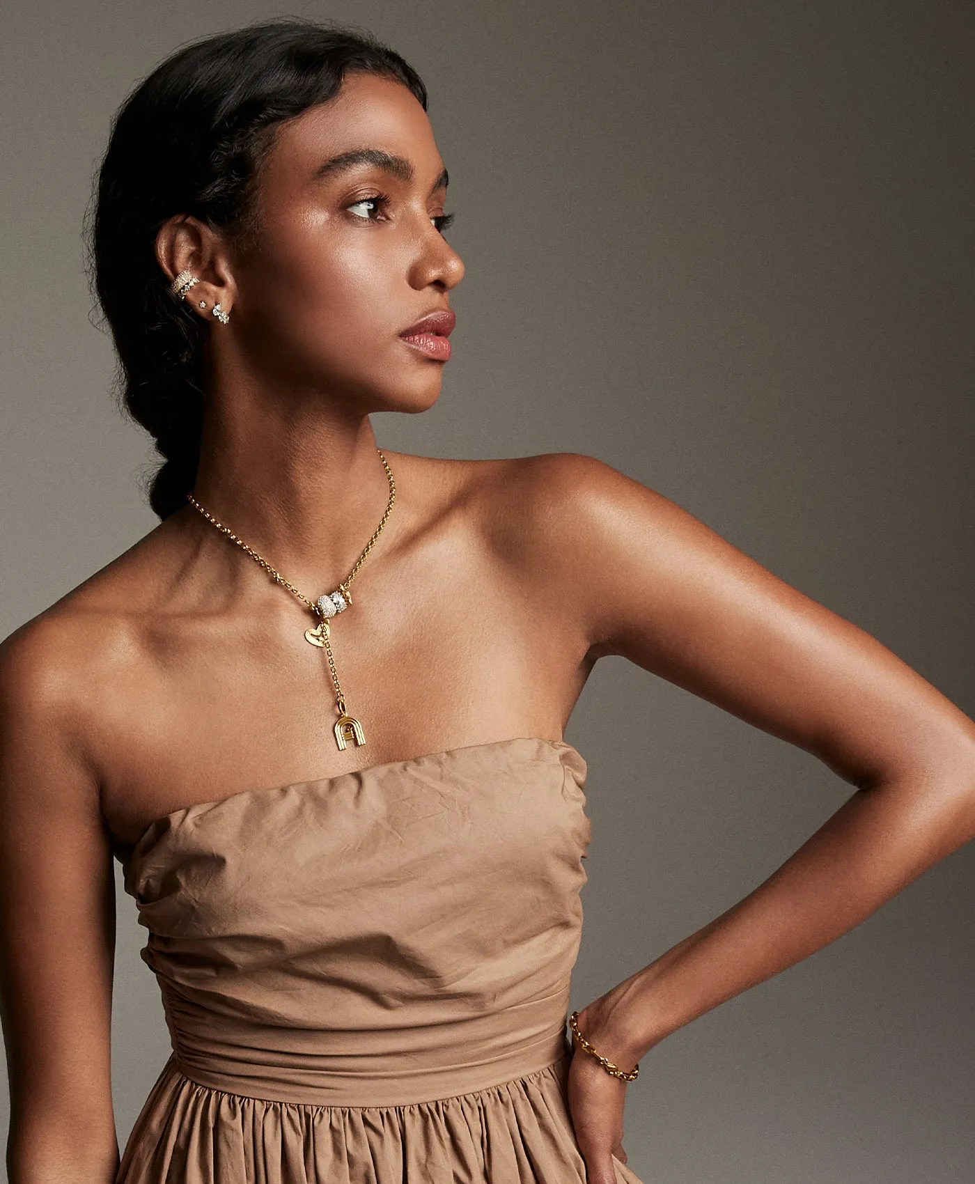 Moon and Star Signs Lariat Necklace sold by Adina Reyter product image thumbnail 2