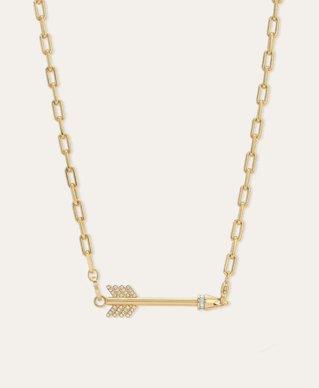 Diamond Arrow Charm Necklace sold by Adina Reyter