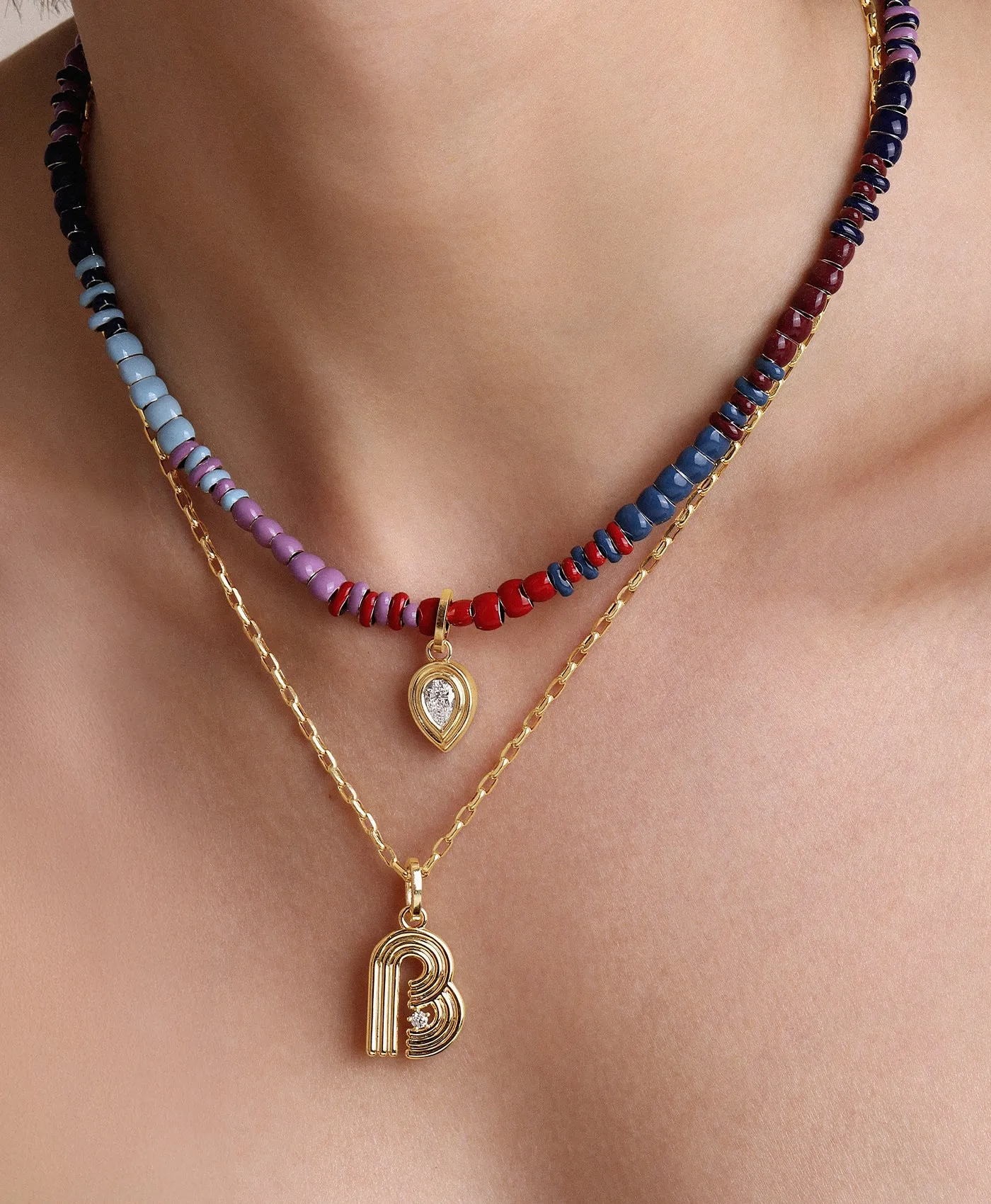 French Kiss Mini Bead Necklace sold by Adina Reyter product image thumbnail 2