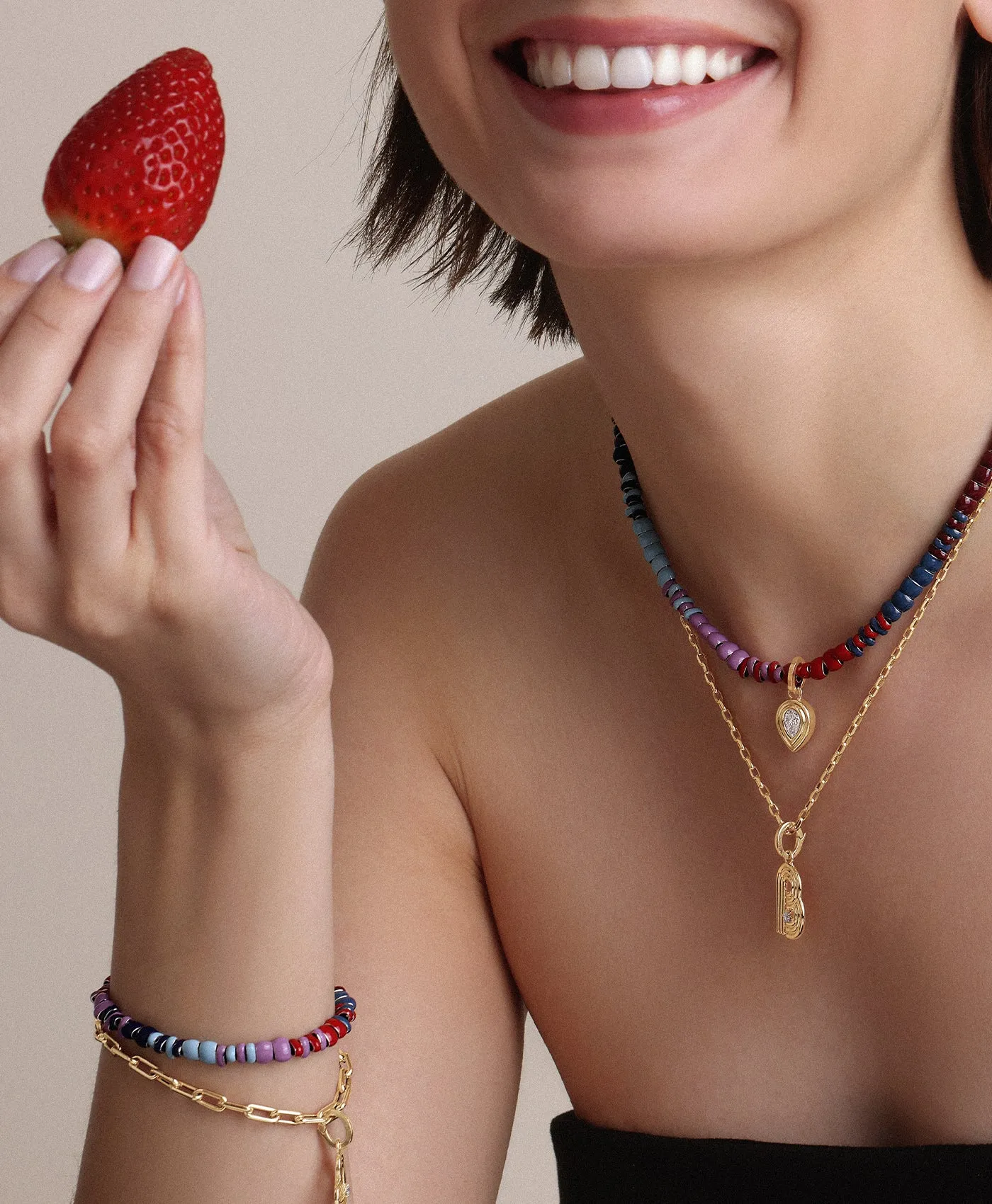 French Kiss Mini Bead Bracelet sold by Adina Reyter product image thumbnail 2