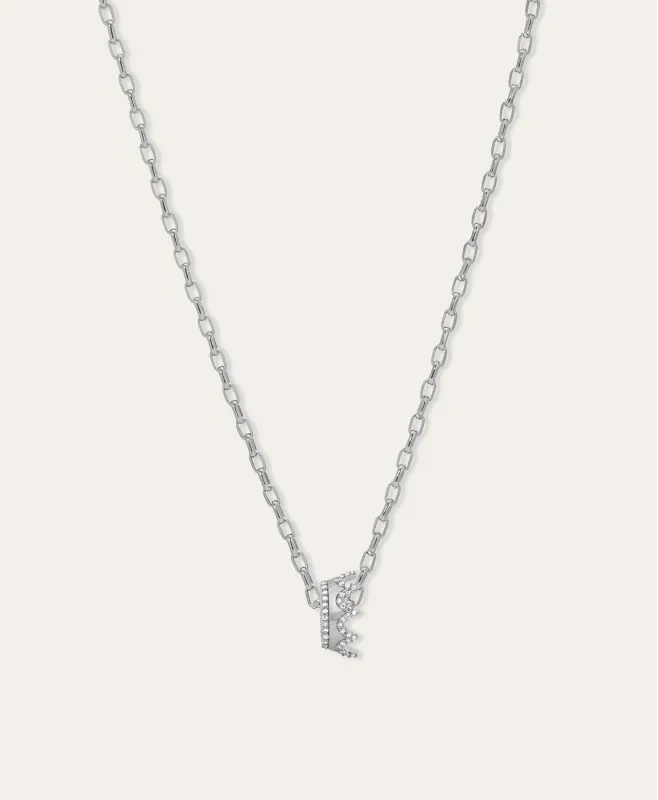 Diamond Crown Big Bead Necklace sold by Adina Reyter