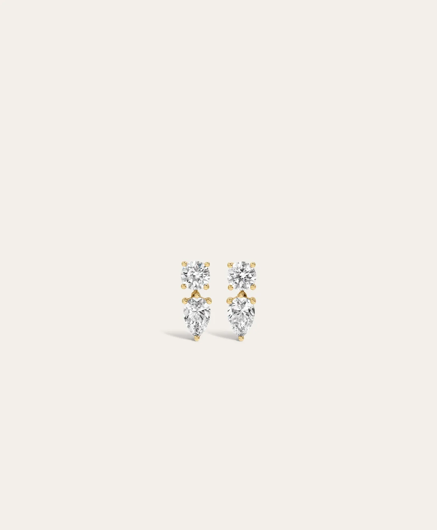 Diamond Pear Drop Earrings sold by Adina Reyter