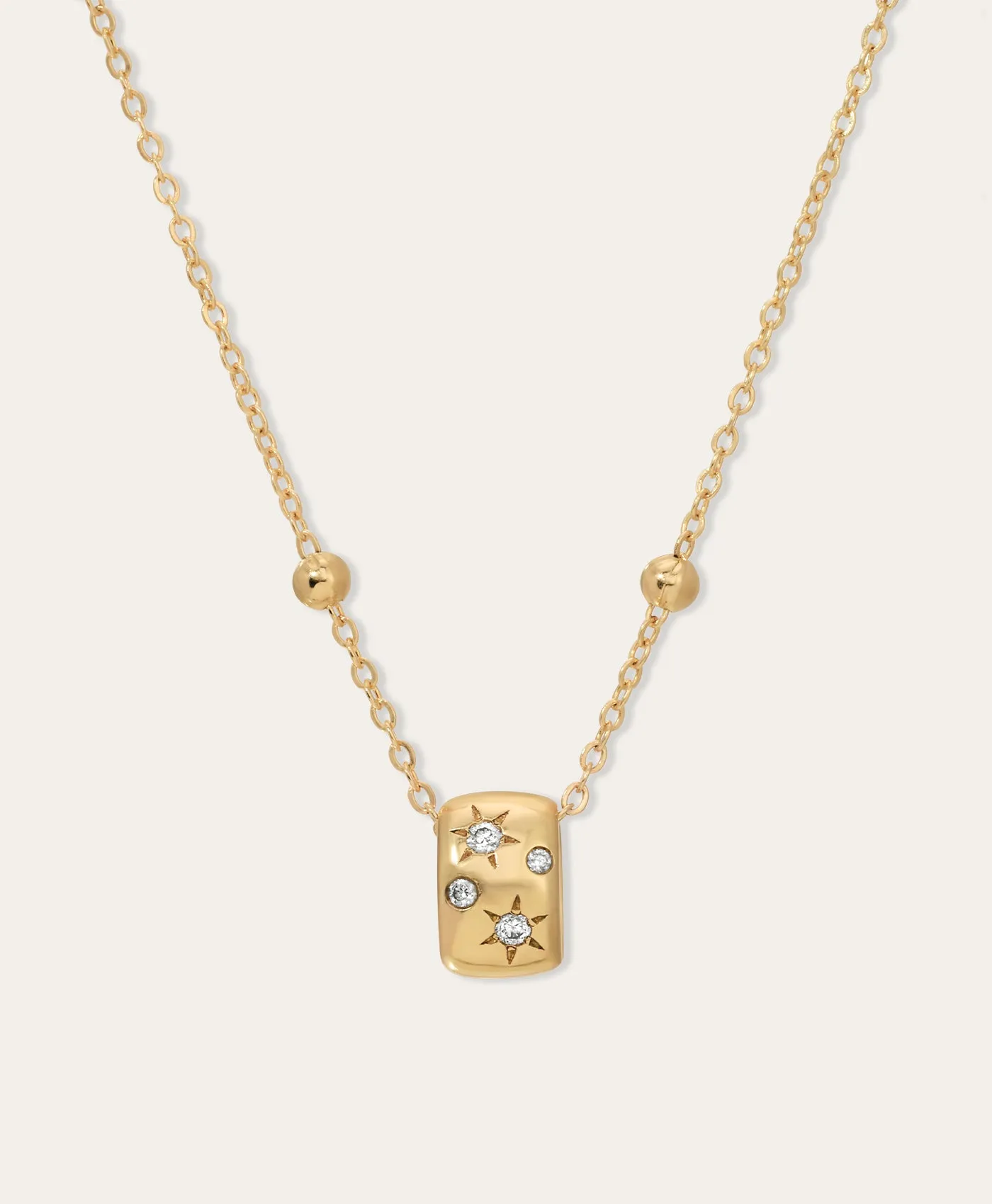 Celestial Diamond Mini Bead Necklace sold by Adina Reyter product image thumbnail 2