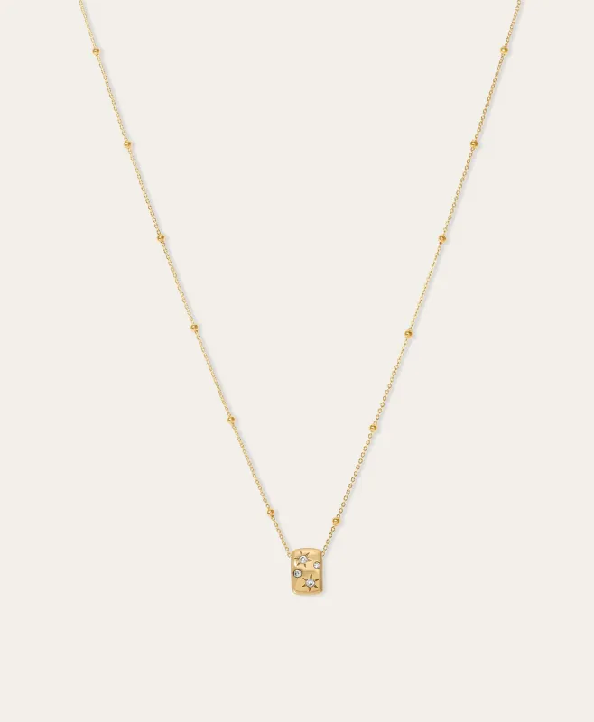 Celestial Diamond Mini Bead Necklace sold by Adina Reyter