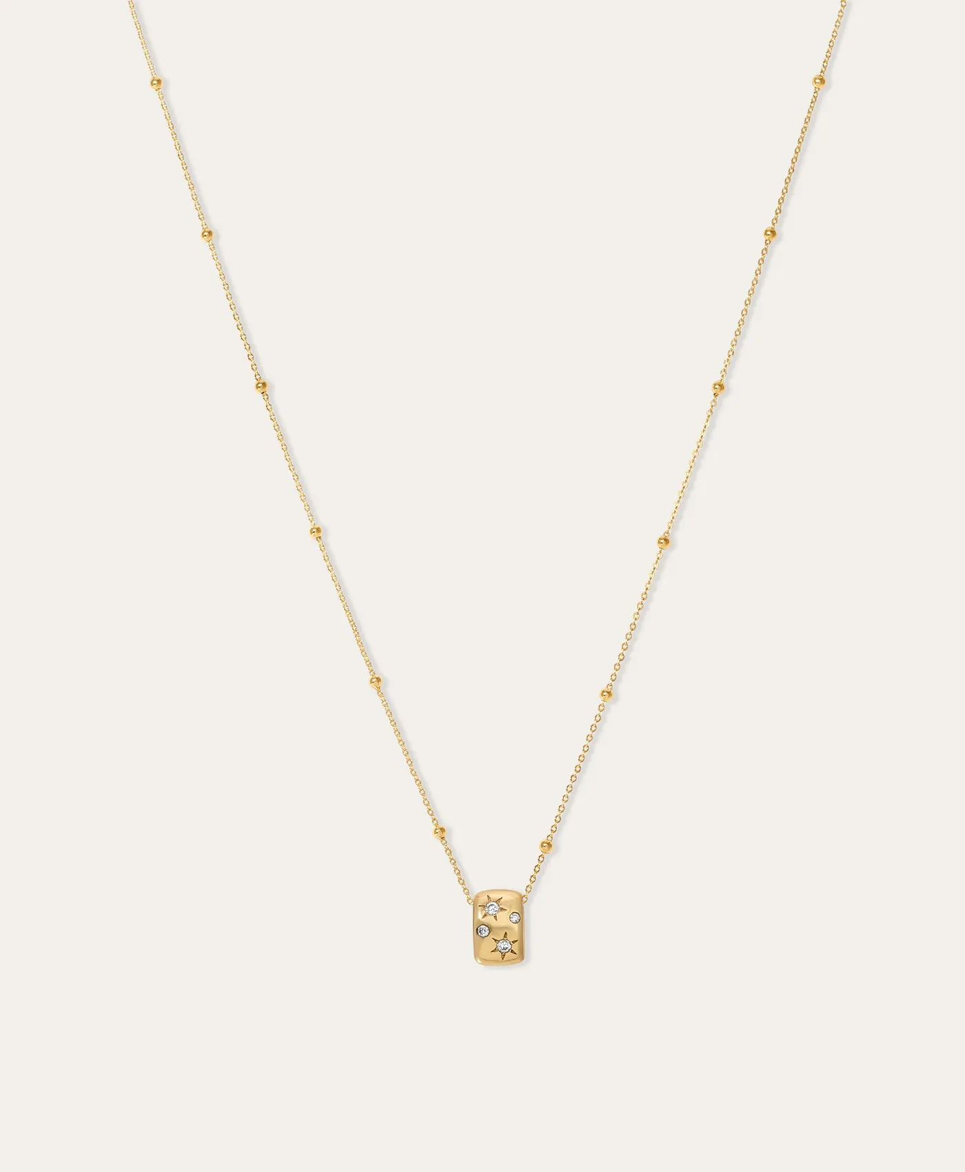 Celestial Diamond Mini Bead Necklace sold by Adina Reyter