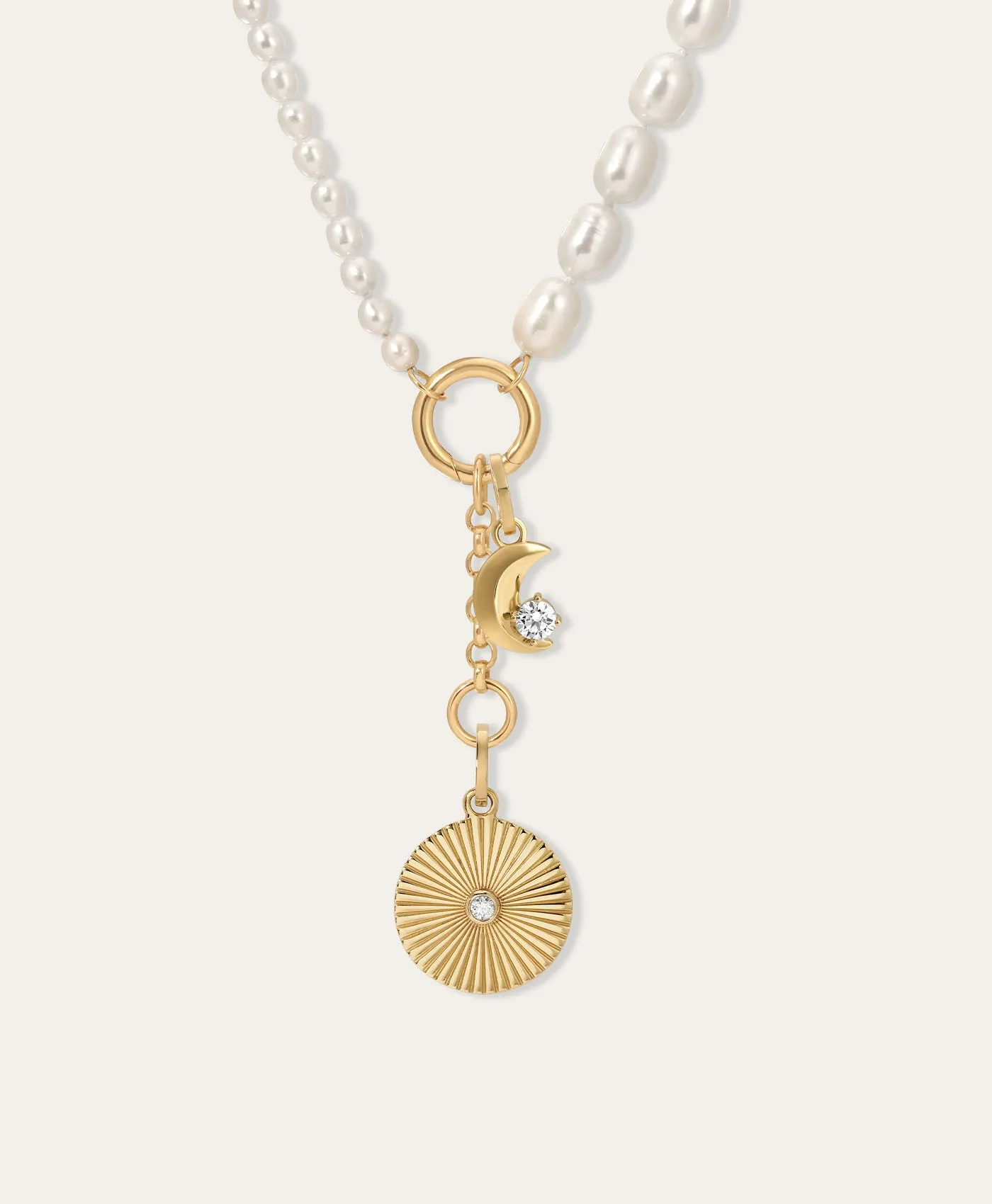 Celestial Diamond Charm Necklace sold by Adina Reyter product image thumbnail 2