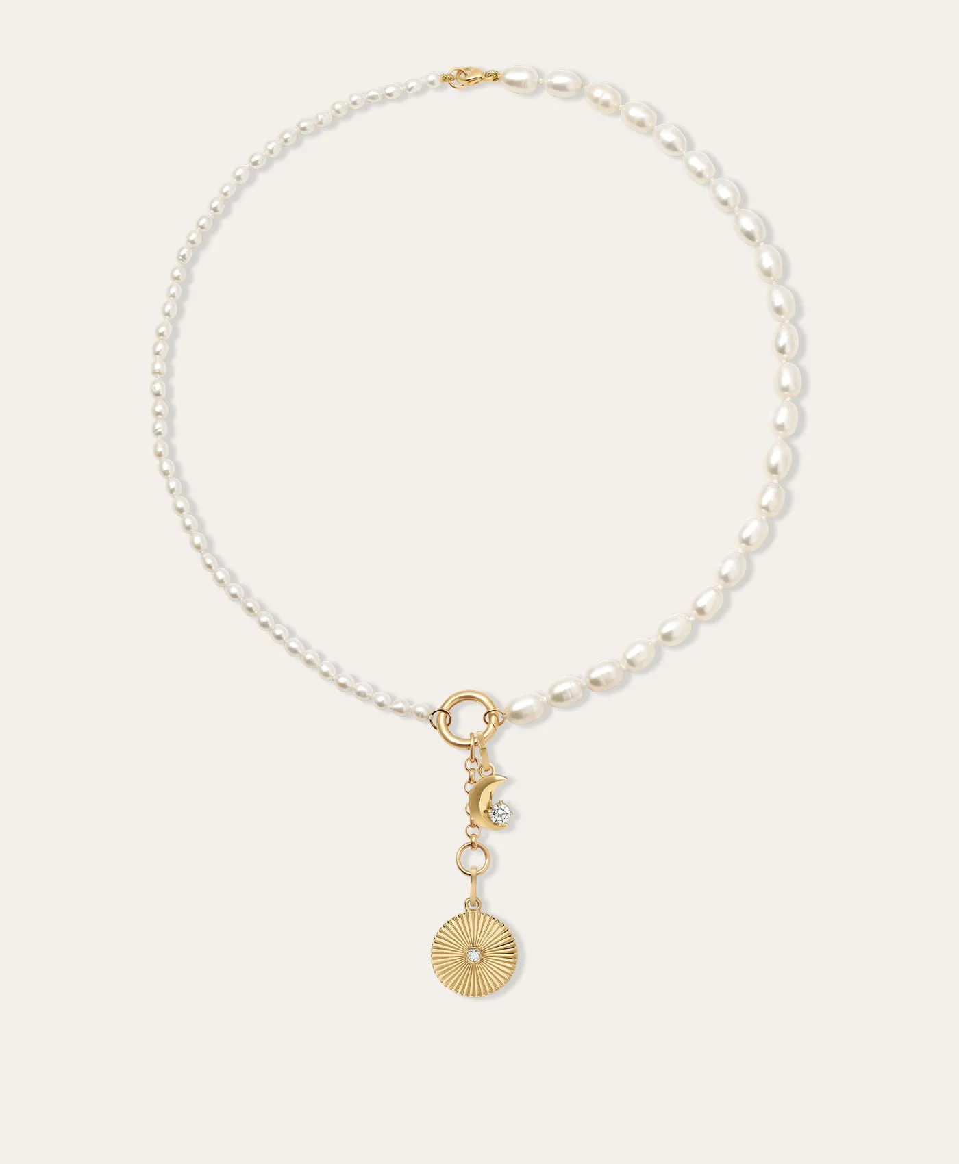 Celestial Diamond Charm Necklace sold by Adina Reyter