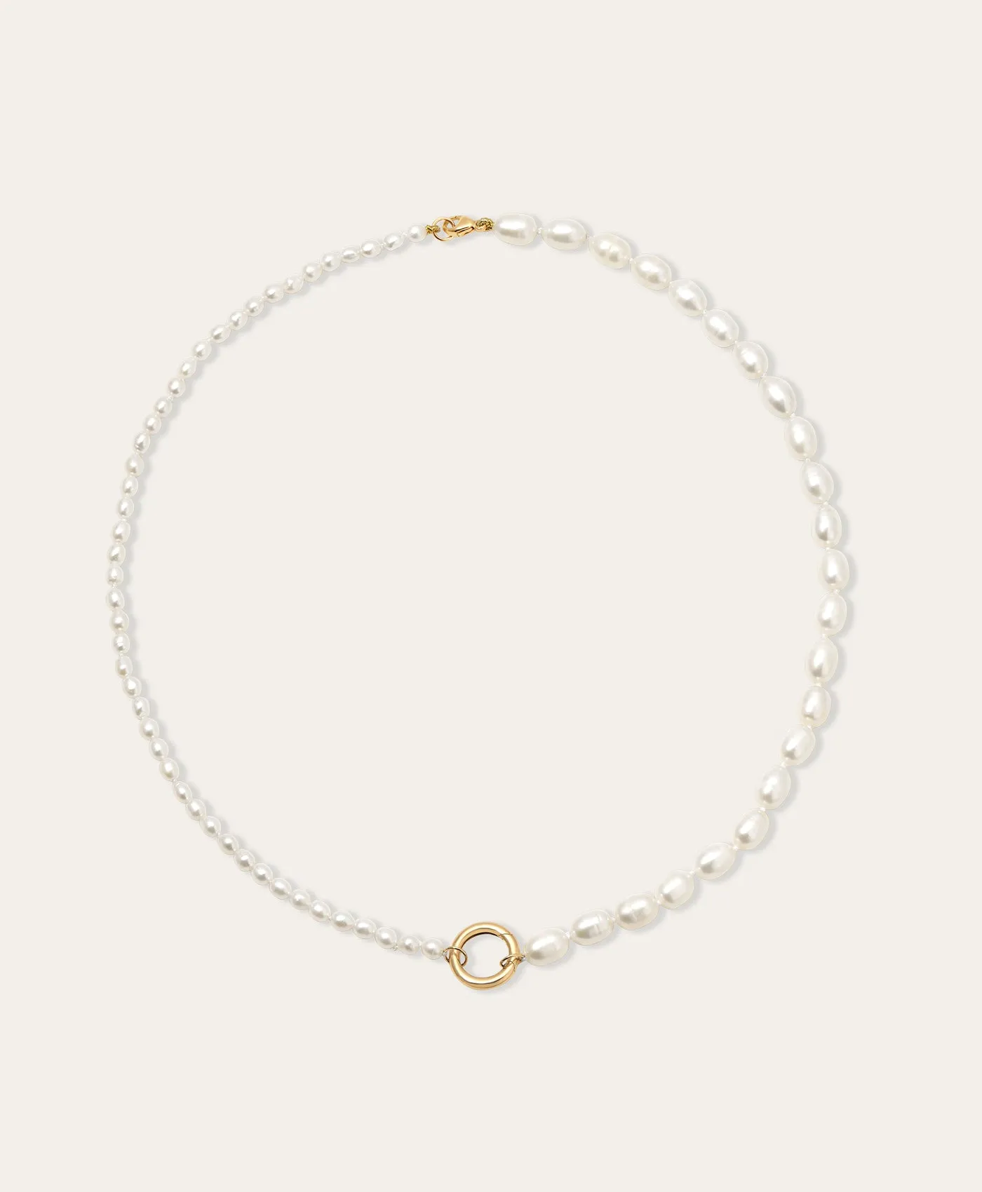 Half & Half Pearl Necklace sold by Adina Reyter