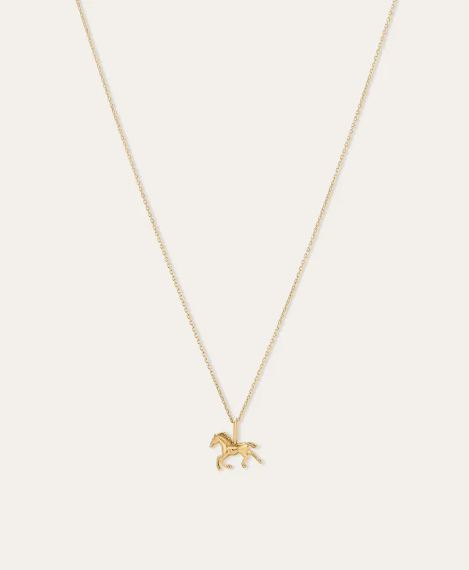 Pony Up Mini Charm Necklace made by Adina Reyter