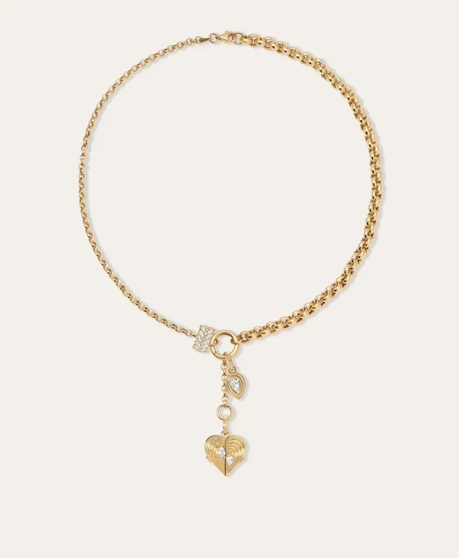 Aerin Diamond Charm Necklace sold by Adina Reyter