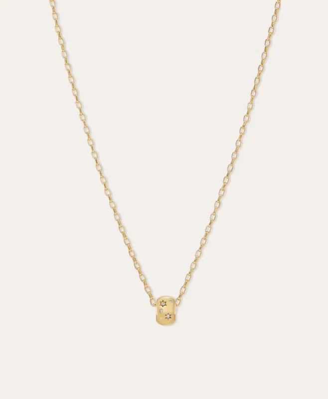 Celestial Diamond Big Bead Necklace made by Adina Reyter