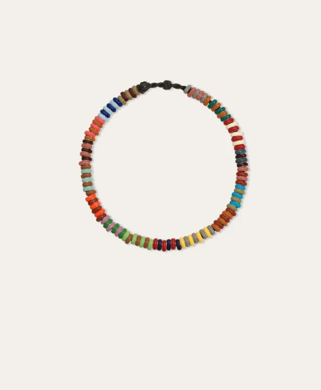 Runway Stripes Mini Bead Anklet made by Adina Reyter