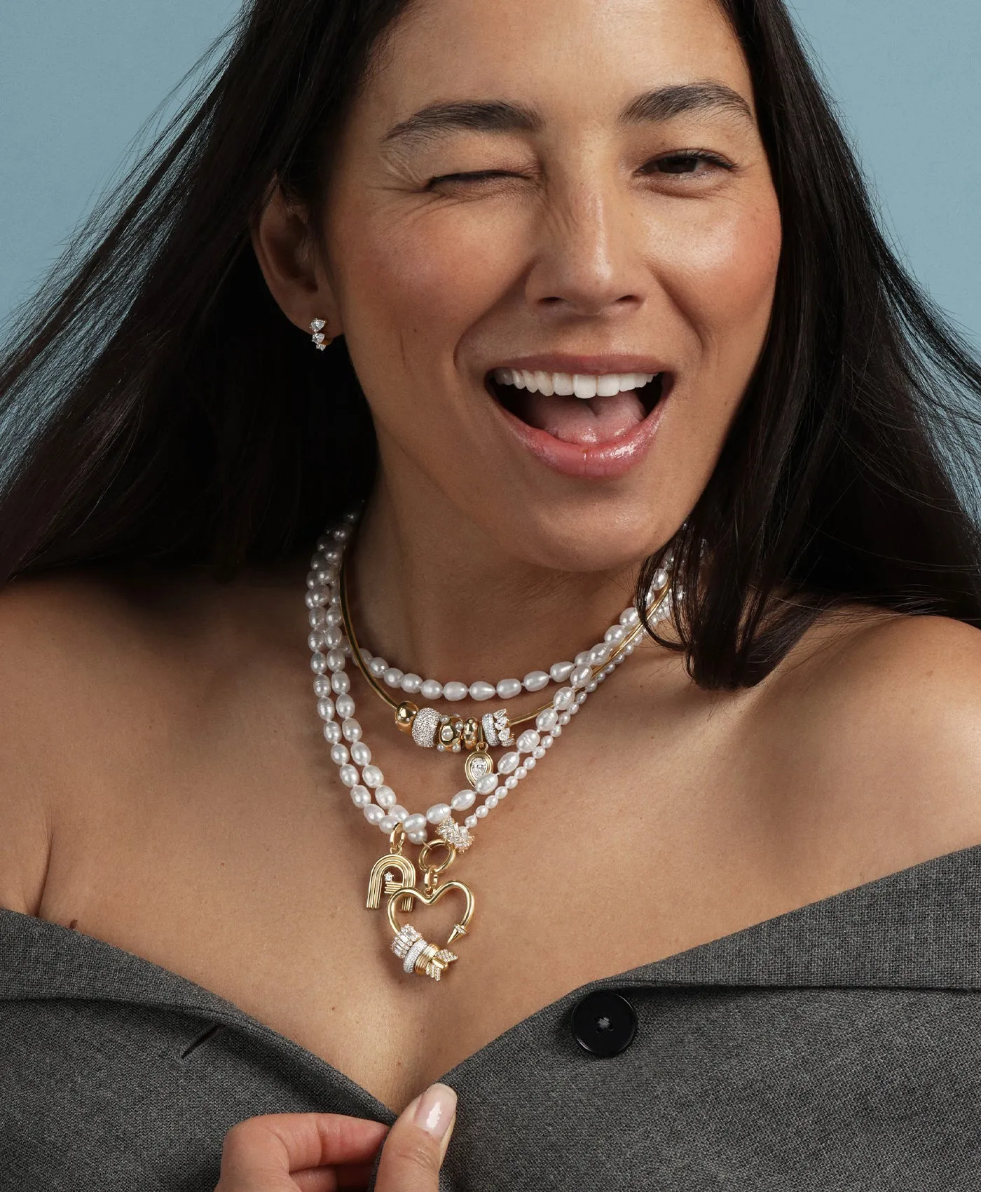 Pavé Diamond Spacer Big Bead sold by Adina Reyter product image thumbnail 4