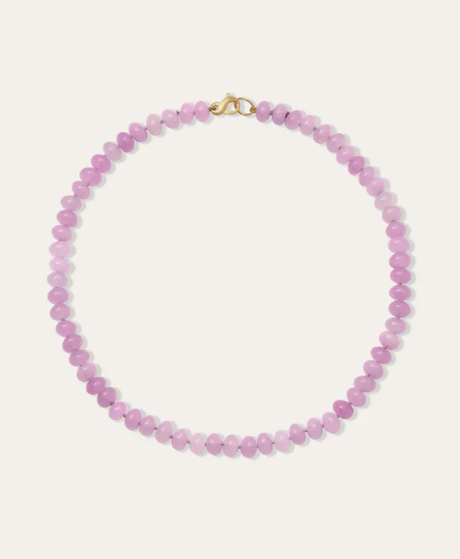 Lavender Fog Gemstone Necklace made by Adina Reyter