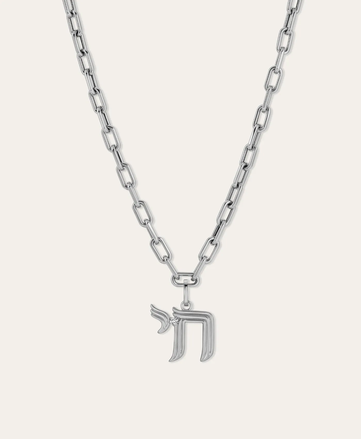 Groovy Diamond Chai Hinged Charm sold by Adina Reyter product image thumbnail 5