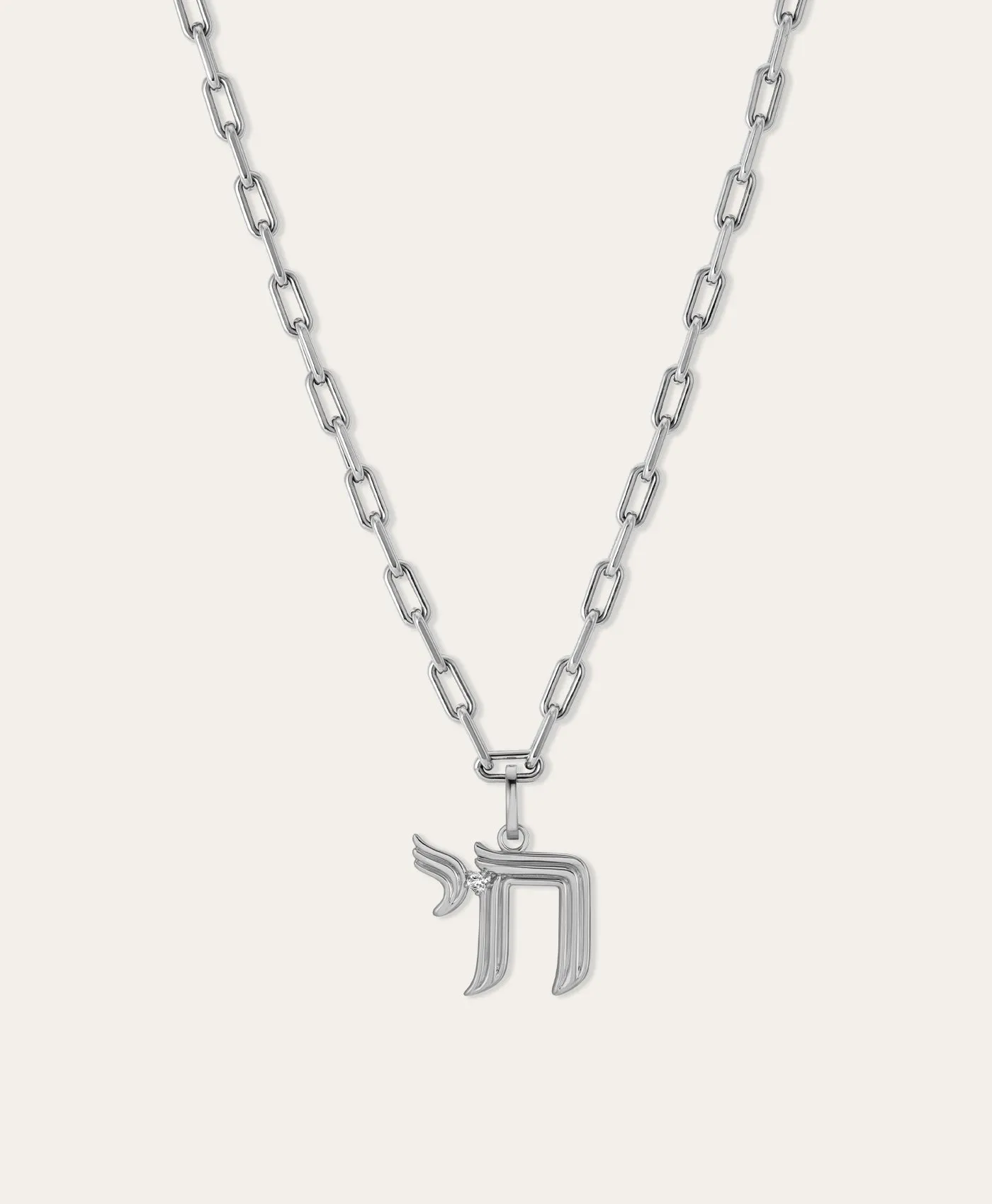 Groovy Diamond Chai Hinged Charm sold by Adina Reyter product image thumbnail 4