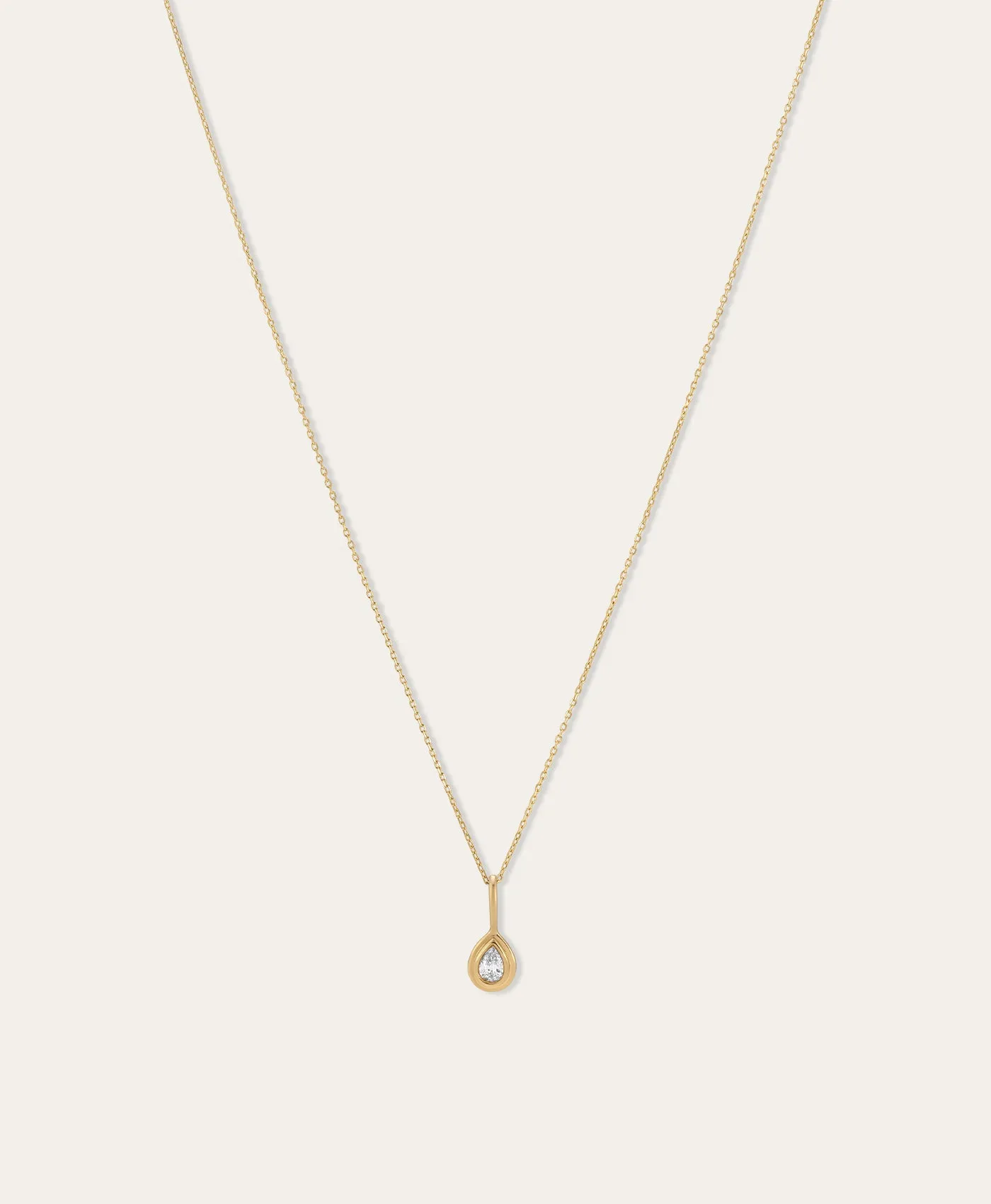 Groovy Diamond Teardrop Mini Charm Necklace sold by Adina Reyter