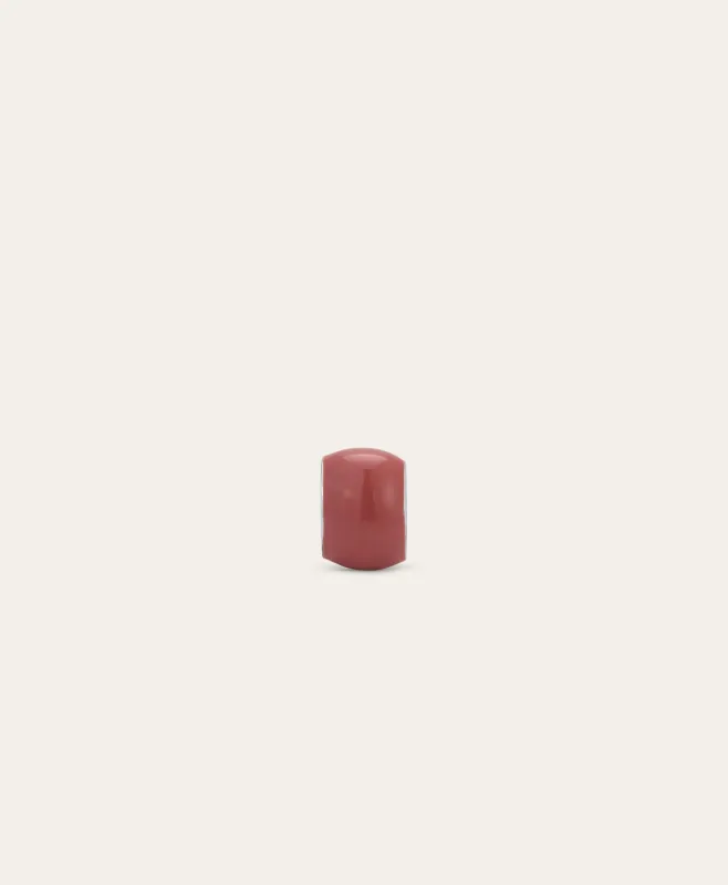 Wide Dusty Rose Enamel Mini Bead made by Adina Reyter