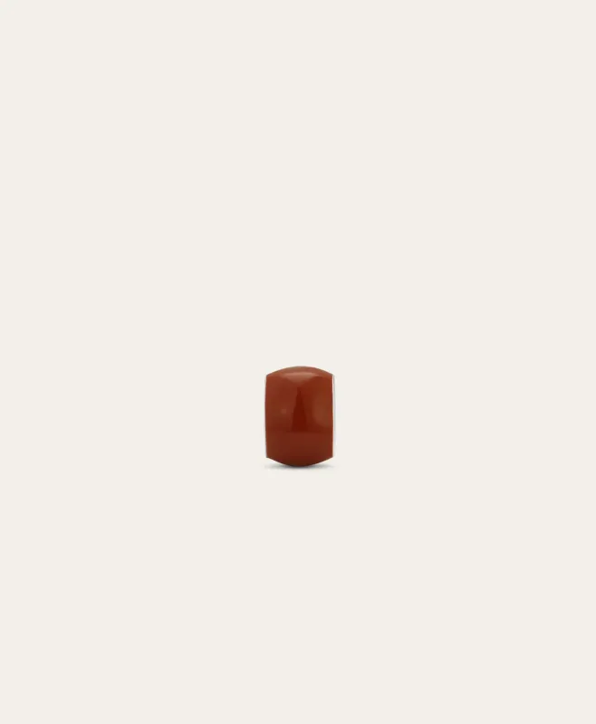 Wide Cognac Enamel Mini Bead made by Adina Reyter