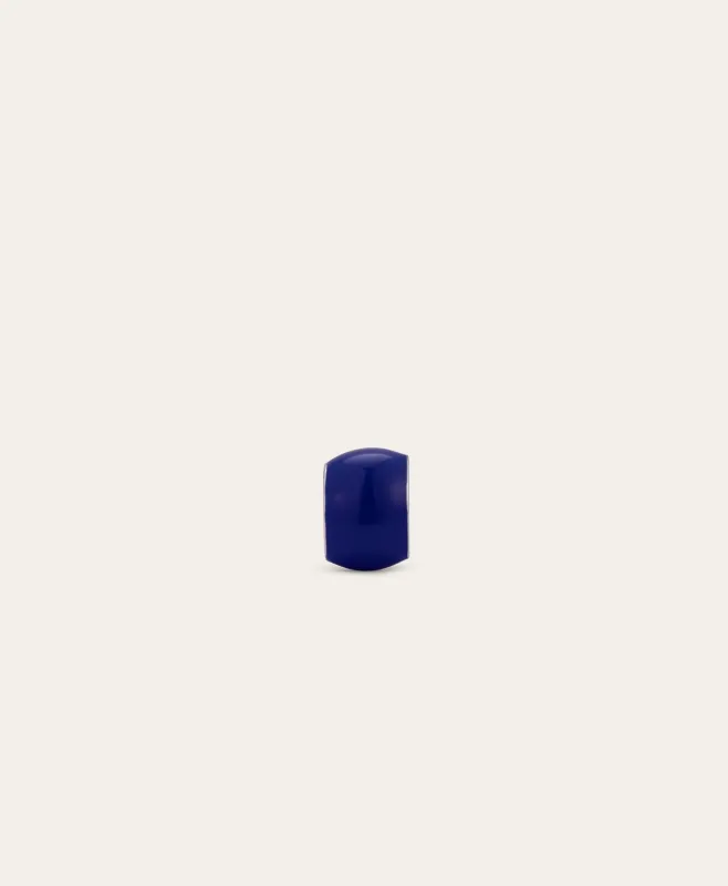 Wide Indigo Enamel Mini Bead made by Adina Reyter