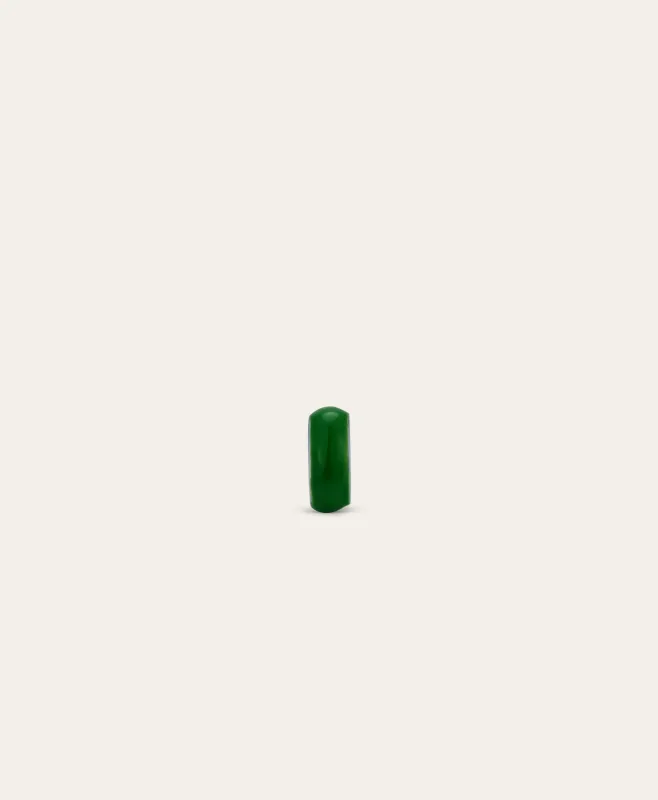Kelley Green Enamel Bead made by Adina Reyter