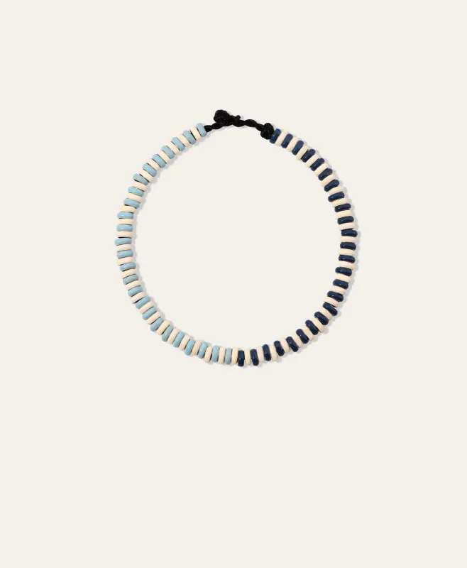 Seaside Stripes Mini Bead Anklet made by Adina Reyter