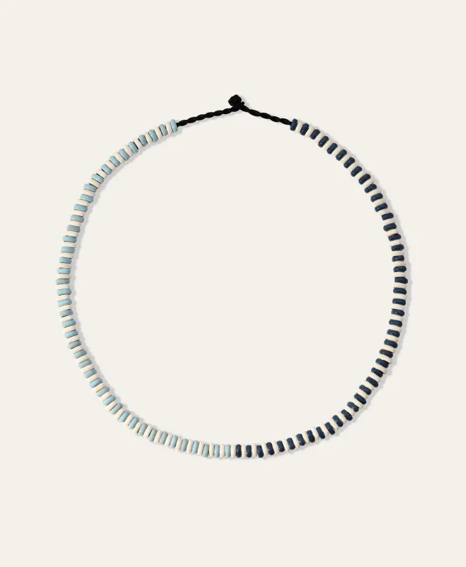 Seaside Stripes Mini Bead Necklace made by Adina Reyter