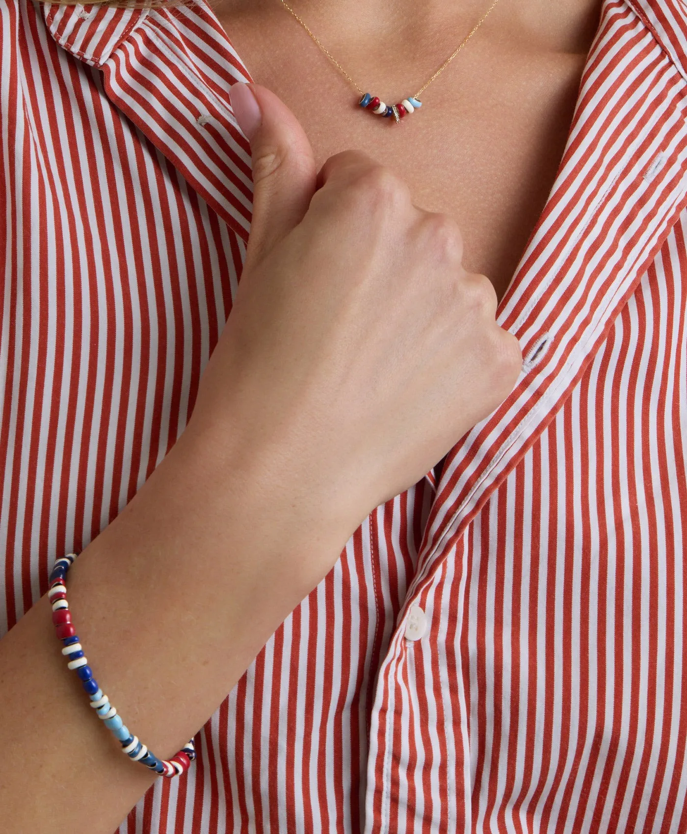 Stars and Stripes Mini Bead Bracelet sold by Adina Reyter product image thumbnail 2