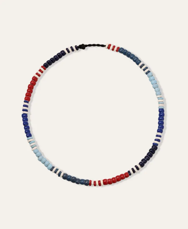 Stars and Stripes Mini Bead Necklace made by Adina Reyter