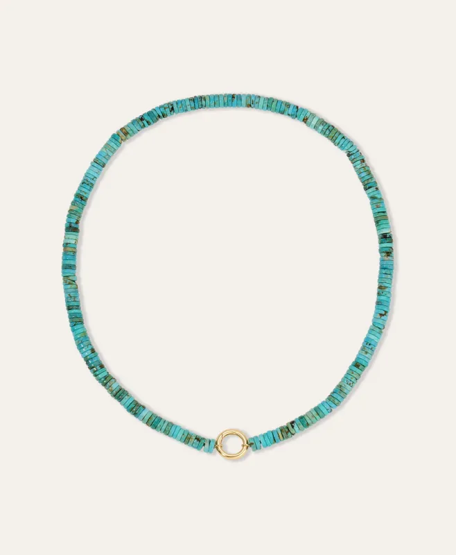 Charm Enhancing Turquoise Gemstone Necklace made by Adina Reyter
