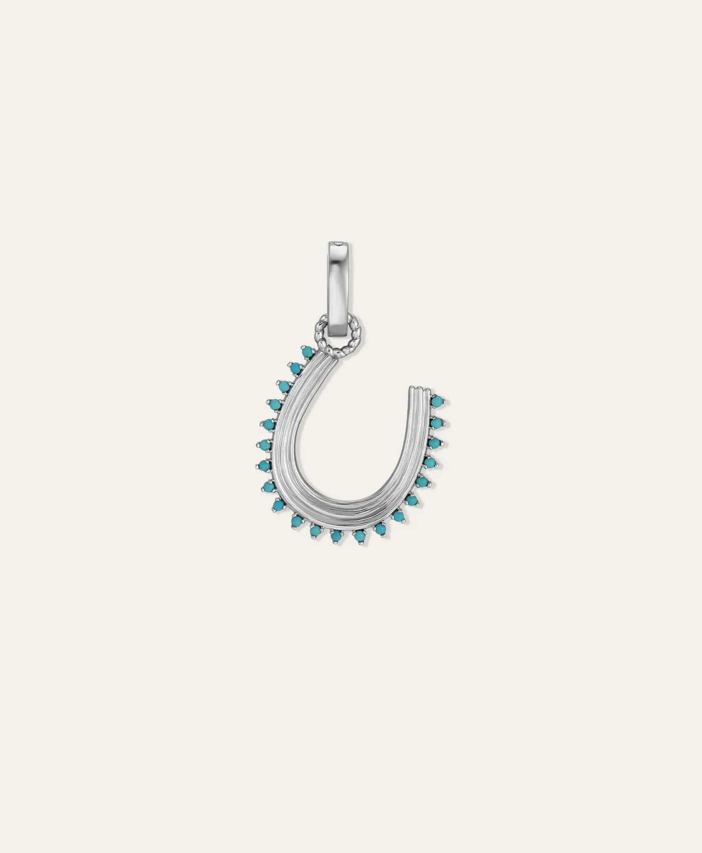 Groovy Turquoise Horseshoe Hinged Charm sold by Adina Reyter