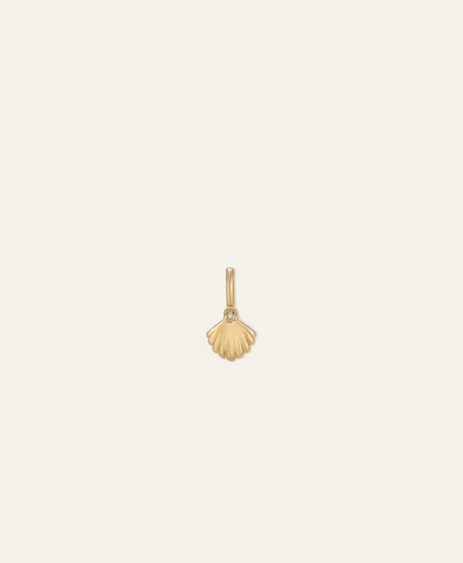 Groovy Diamond Seashell Mini Charm made by Adina Reyter