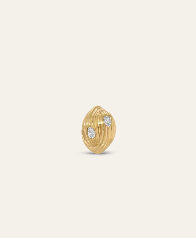 One of a Kind Groovy Diamond Knot Big Bead made by Adina Reyter