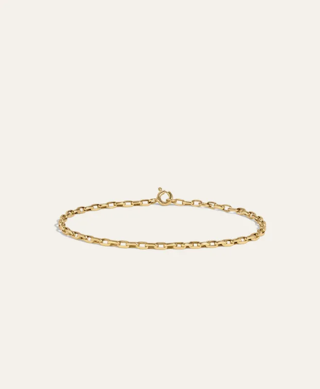 One of a Kind 2mm Italian Chain Bracelet made by Adina Reyter